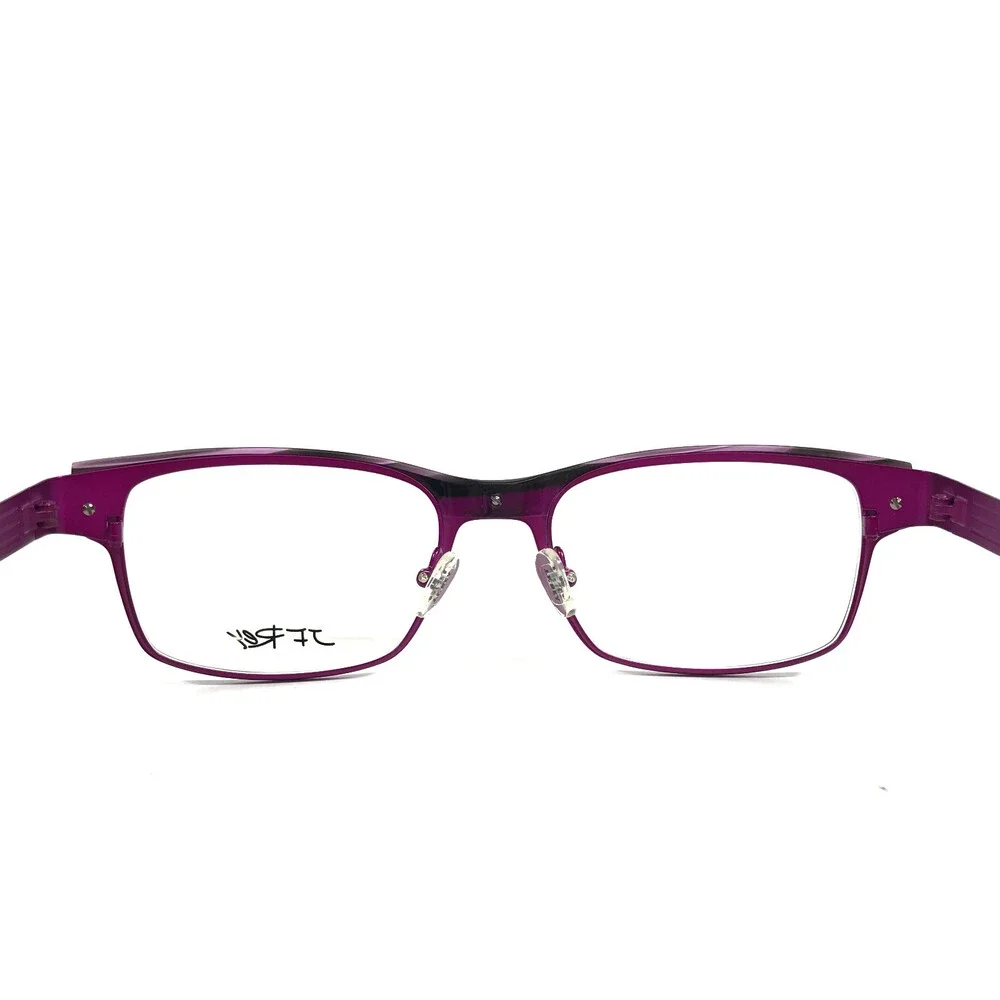 J.F. Rey Eyeglasses Frames JF2553 7575 Matte Purple Horn Rectangular 52-19-140